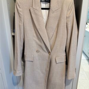 Zara Women's Beige Blazer Jacket